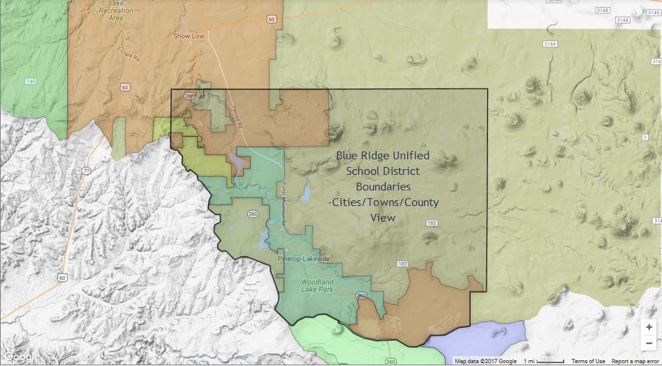 Blue Ridge Unified School District Boundaries
